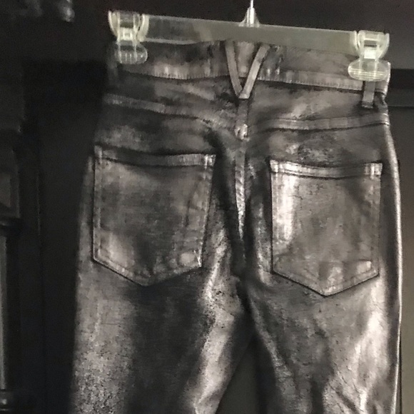 Veronica Beard Women Gunmetal NYE Black jeans Pants Debbie High Rise NWT $328 - Picture 3 of 12